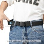 LionVII Men's Adjustable Elastic Ratchet Belt - Black