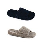 Acorn Men's Black Spa Slide Slippers, Size 9