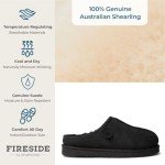 Men's Fireside Grafton Black Slipper, Size 11