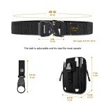Tactical Belt with Quick Release and Molle Pouch