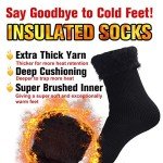 Thermal Extra Thick Crew Socks for Cold Weather
