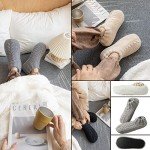 Vihir Men's Non-Slip Cozy Slipper Socks