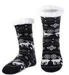 Cozy Fleece-Lined Camouflage Slipper Socks for Men