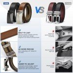 IGOLUMON Men's 2 Pack Adjustable Leather Belts