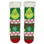 Dr. Seuss Grinch Fair Isle Slipper Socks