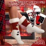 Christmas Fluffy Slipper Socks for Men and Women