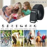 LionVII Men's Adjustable Elastic Ratchet Belt - Black