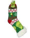 Dr. Seuss Grinch Fair Isle Slipper Socks