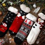 Christmas Fluffy Slipper Socks for Men and Women