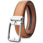 Men's Genuine Leather Adjustable Ratchet Belt