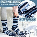 Cozy Stripe Fuzzy Socks for Men & Women