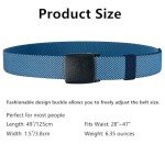 Men's 5-Pack Elastic Canvas Military Tactical Belts