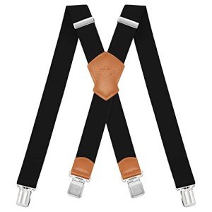 Adjustable X Back Heavy Duty Suspenders for Men