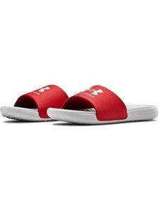 Under Armour Men's Ansa Slide Sandal - Gray/Red