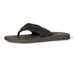 Men's Black Slip-On Comfort Flip Flops, Size 12