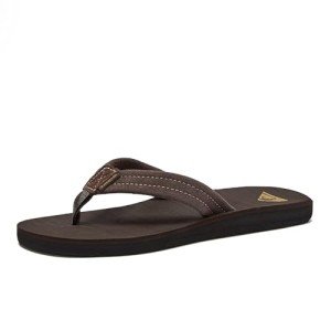 Quiksilver Men's Carver Suede Flip Flops - Brown