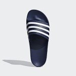 adidas Men's Dark Blue Slide Sandals, Size 5