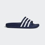 adidas Men's Dark Blue Slide Sandals, Size 6