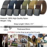 LionVII Men's Nylon Casual Belt - Adjustable Fit