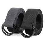 JASGOOD Canvas Belt Set for Men and Women