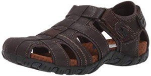 Nunn Bush Men's Brown Closed Toe Outdoor Sandal