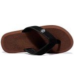 NeedBo Men's Lightweight Thong Sandals - Brown