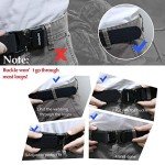 Tactical Belt with Quick Release and Molle Pouch