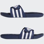 adidas Adissage Slides Sandal in Dark Blue