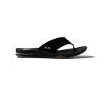 Reef Men’s Fanning Flip-Flops in Black/Silver 13