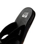 Reef Men’s Fanning Flip-Flops in Black/Silver 13