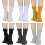 6 Pairs Elastic Two-Toe Tabi Socks for Men