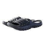 Men's Black and Gray Pool Slide Sandals