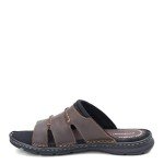 Rockport Men's Darwyn Brown Leather Slide Sandal