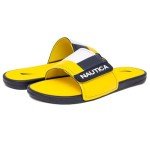 Nautica Men's Adjustable Comfort Slide Sandal - Yellow