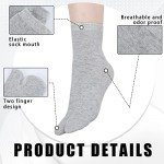 6 Pairs Elastic Two-Toe Tabi Socks for Men