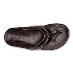 OLUKAI Mea Ola Men's Premium Leather Flip-Flops