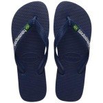 Havaianas Men's Brazil Logo Flip Flops – Navy Blue