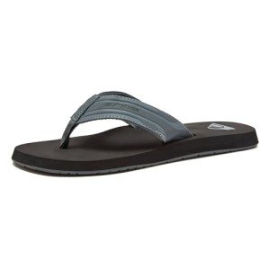 Quiksilver Men’s Flip Flop Sandal in Grey/Black