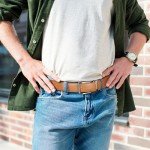 Men's Genuine Leather Adjustable Ratchet Belt