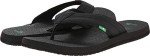 Sanuk Men's BEER COZY 2 Sandal - Black