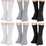 Winter Tabi Split Toe Socks – 6 Pairs Set