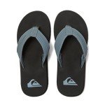 Quiksilver Men’s Flip Flop Sandal in Grey/Black
