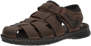 Rockport Men's Brown Fisherman Sandals, Size 10 Wide