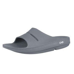 OOFOS Unisex Slide Sandal in Slate
