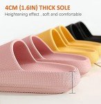 Men's Lightweight Non-Slip Shower Slippers - Black