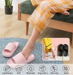 Men's Lightweight Non-Slip Shower Slippers - Black