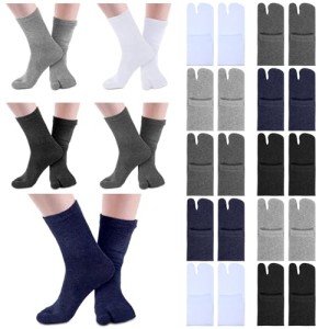 15 Pairs of Split Toe Cotton Socks for All