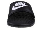 NIKE Men's Benassi Just Do It Sandals, White/Black
