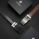 Men's Adjustable Leather Ratchet Belt – 2 Pack