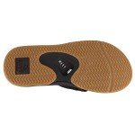 Reef Men’s Black/Silver Fanning Flip-Flops, Size 7